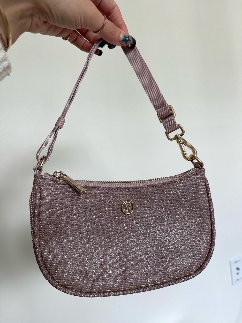 NWOT glitter City Essentials Mini Shoulder Bag
